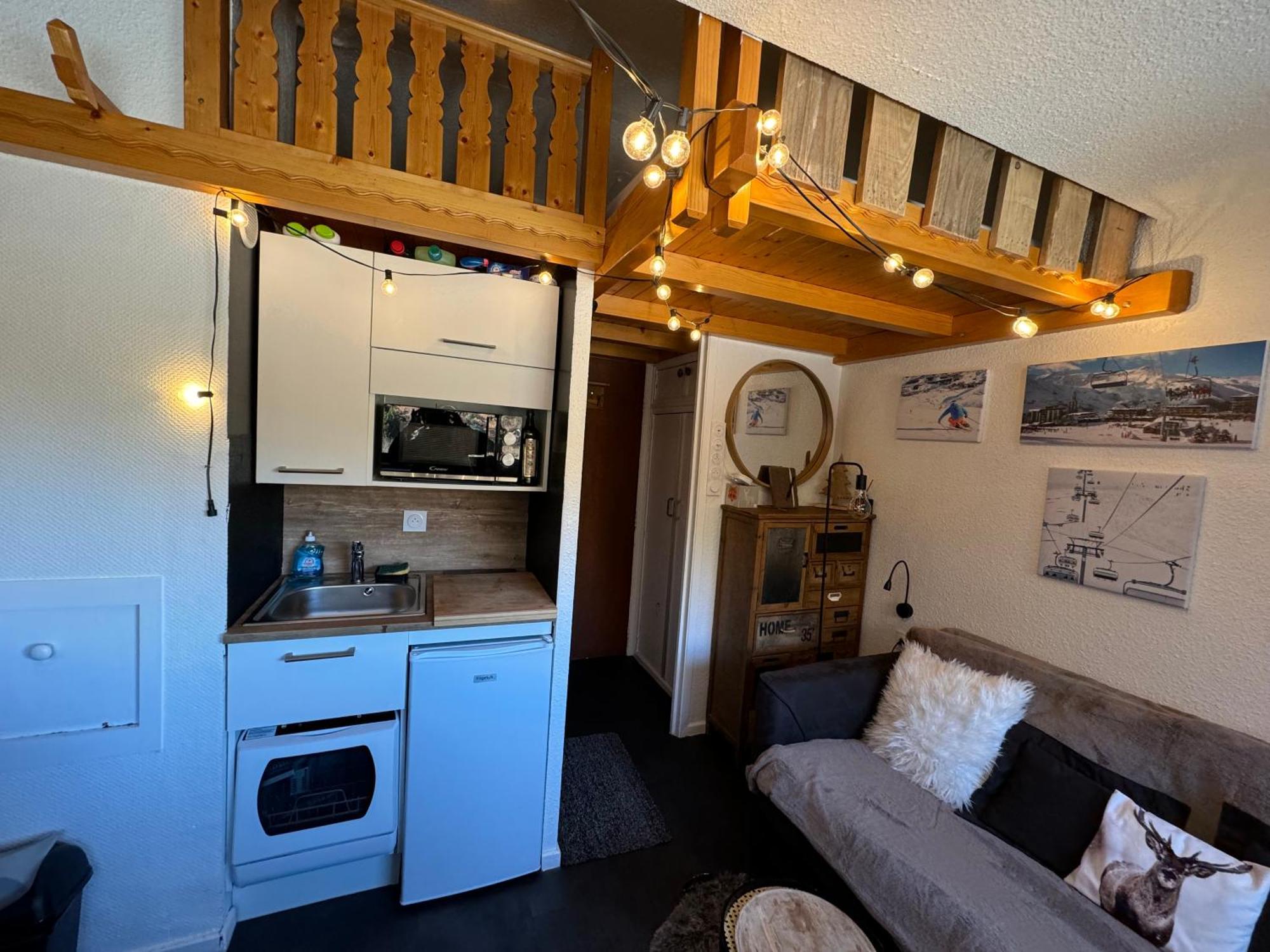 Les Menuires Centre! Chaleureux Studio Sur Les Pistes! Saint-Martin-de-Belleville Extérieur photo
